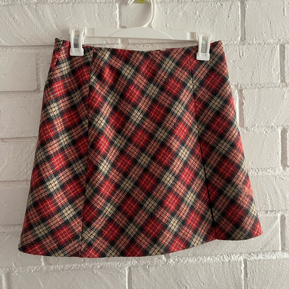 J. Crew plaid skirt
